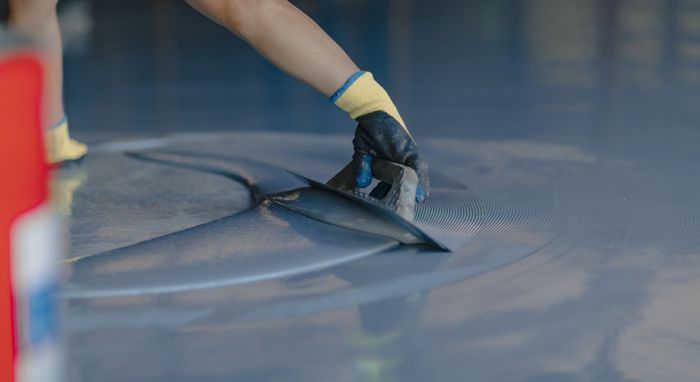 application of epoxy coating