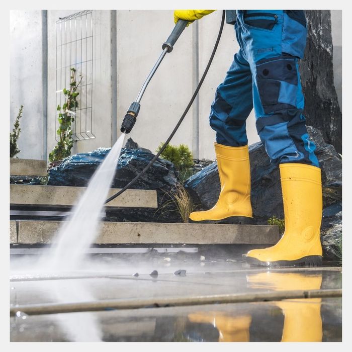 power washing of concrete