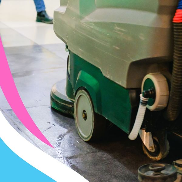 janitor cleaning floor