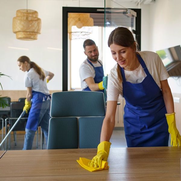 cleaners cleaning an office space cleaners cleaning an office space