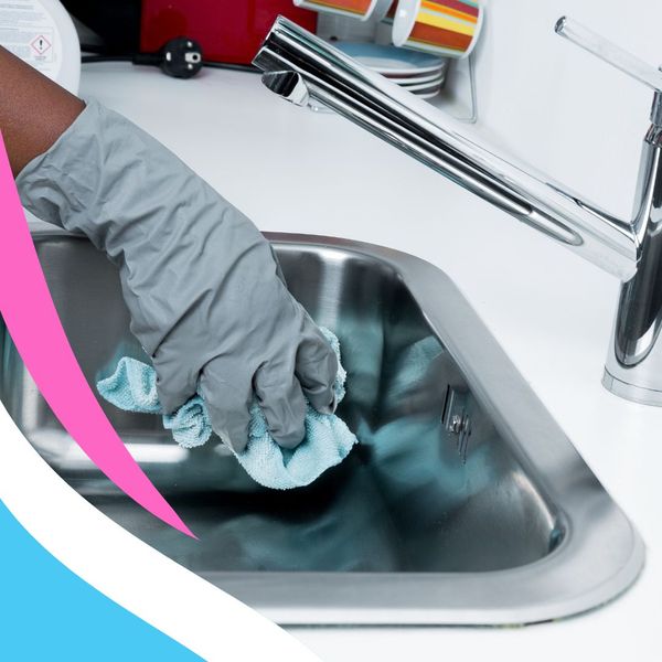 cleaning sink