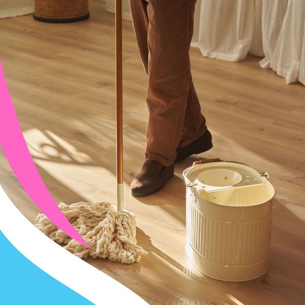 mopping floor