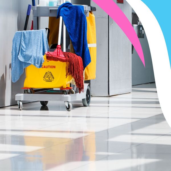 janitorial services cart