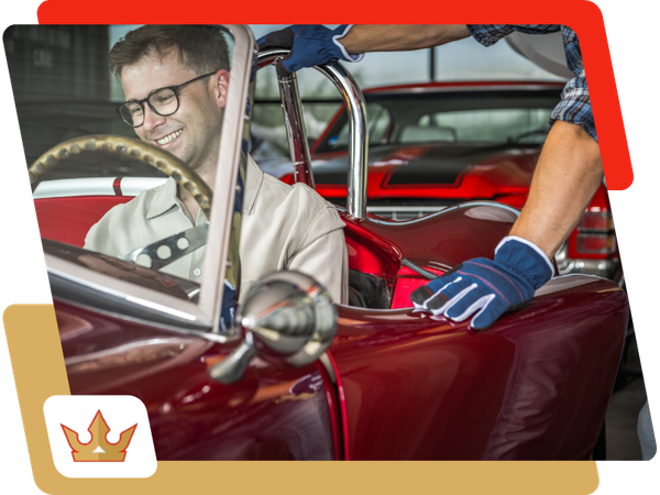 image of a classic car restoration