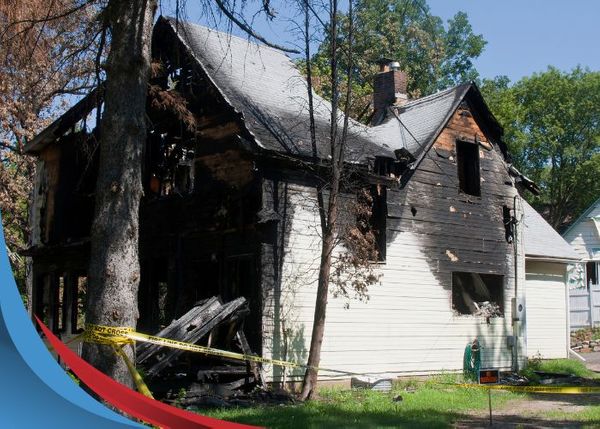 house with fire damage house with fire damage