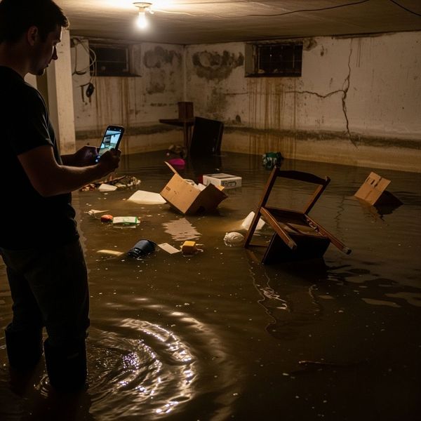 taking photos of flooded basement taking photos of flooded basement