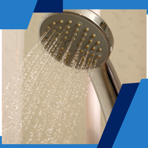 water coming out of a shower head