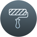 Paint roller icon