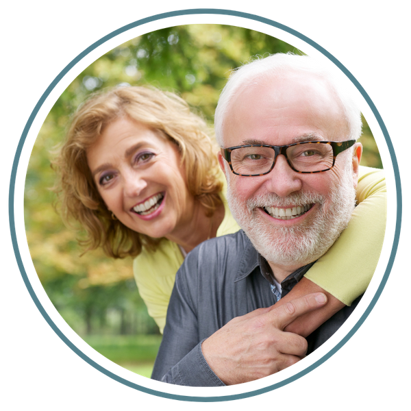 smiling senior couple