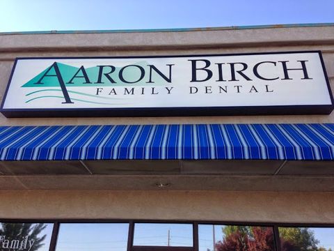 Aaron Birch Family Dental office sign