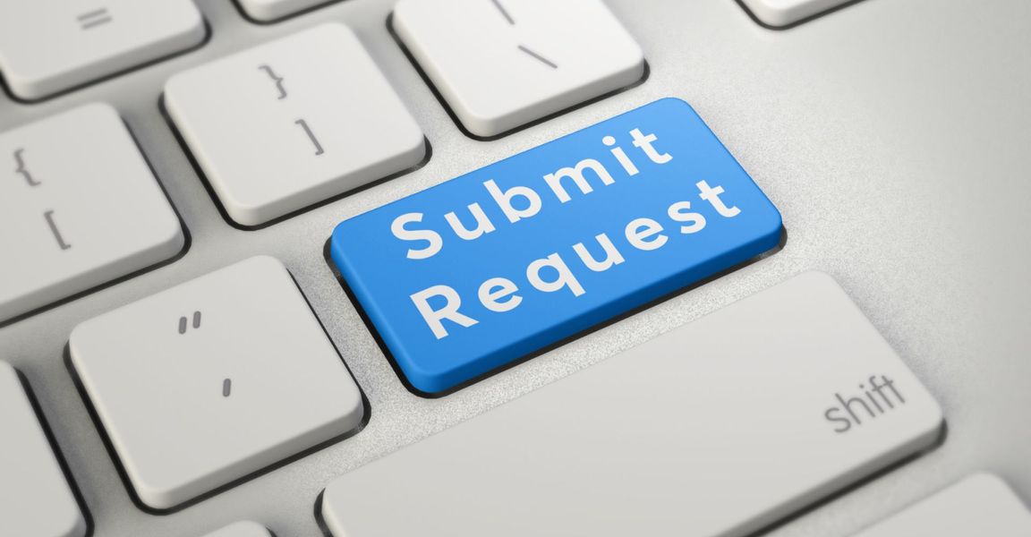 submit a request button