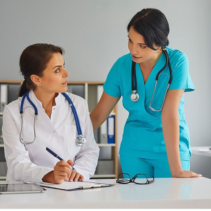 Doctor and nurse