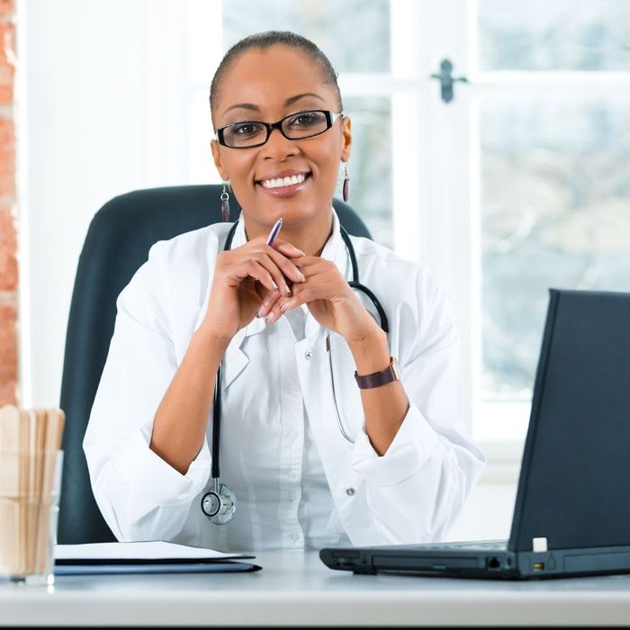 smiling female doctor