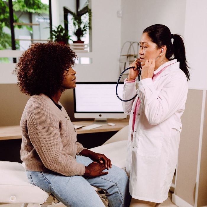 Doctor speaking to a patient