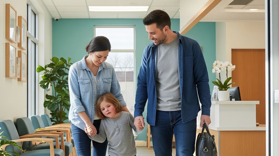 image of a kid in a clinic