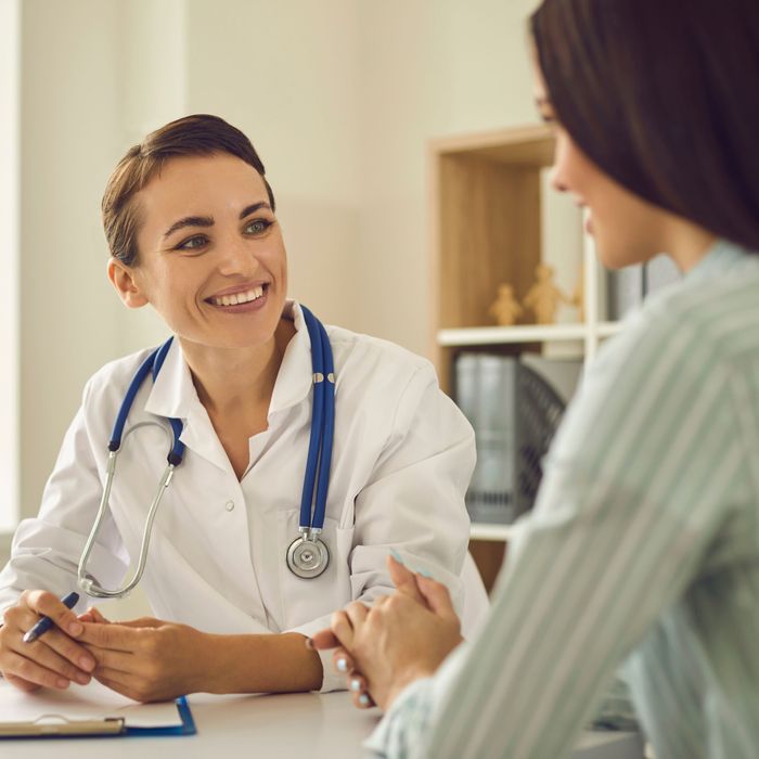 Doctor speaking with a patient