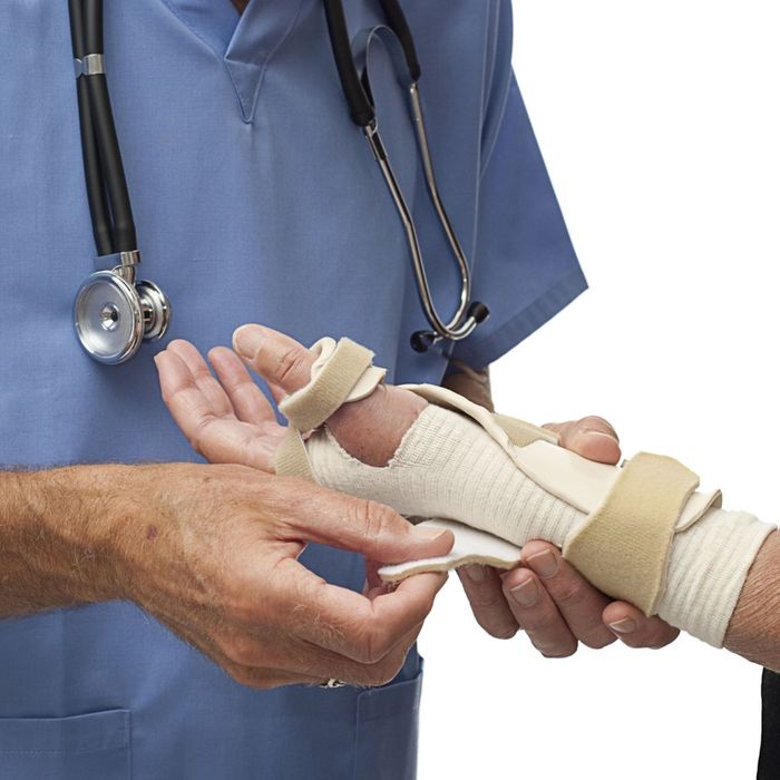 A sprained hand