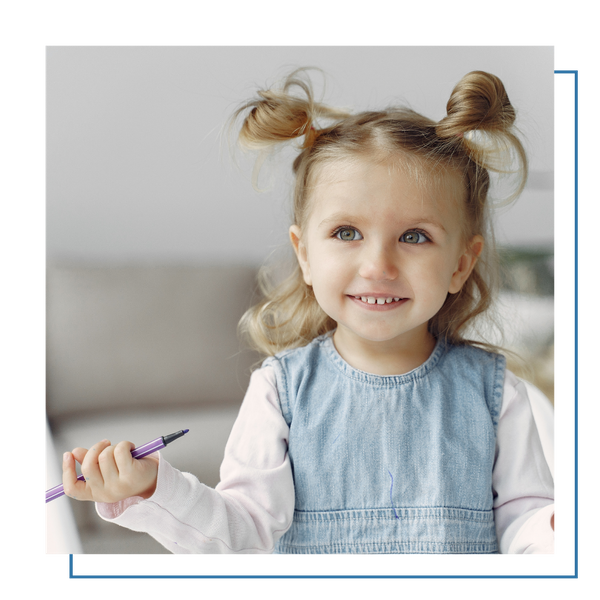 girl with a marker 