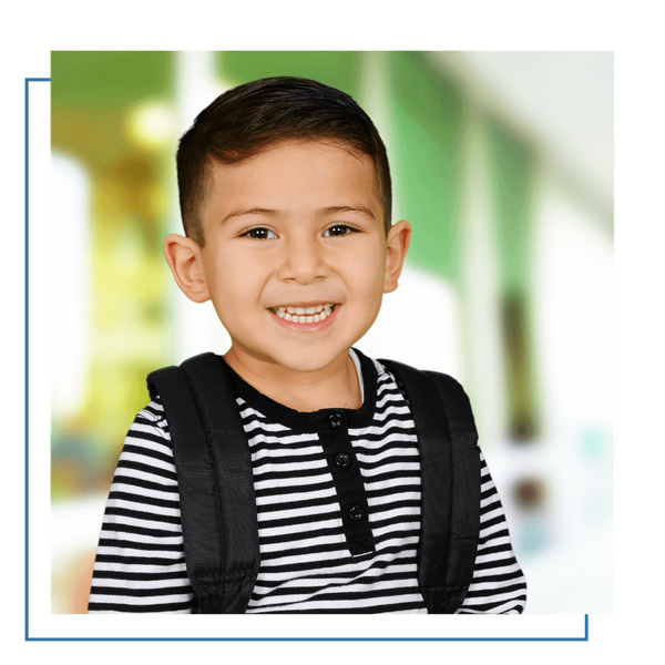 toddler in learning environment