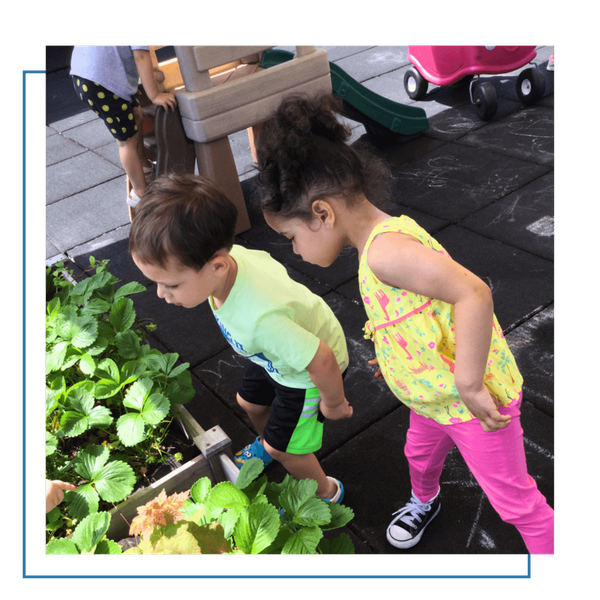 toddler in learning environment