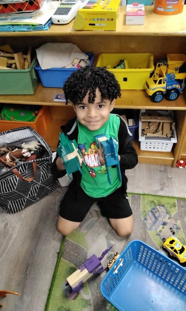 happy child at preschool happy child at preschool