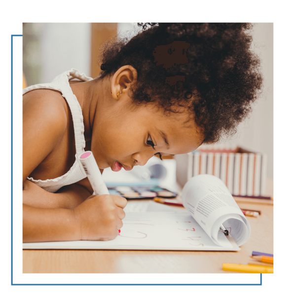 toddler in learning environment