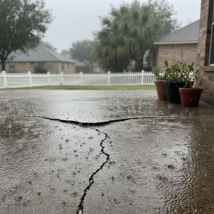How Houston’s Heavy Rains Affect Bare Concrete 1