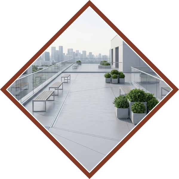 rooftop concrete deck