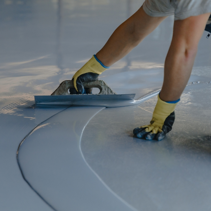 installation of an epoxy floor