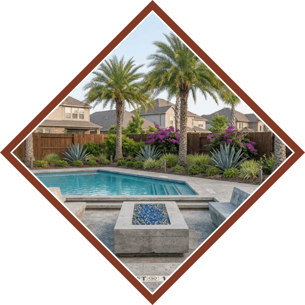 custom concrete pool deck
