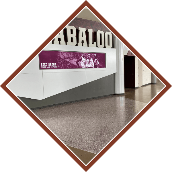 commercial building with epoxy flooring