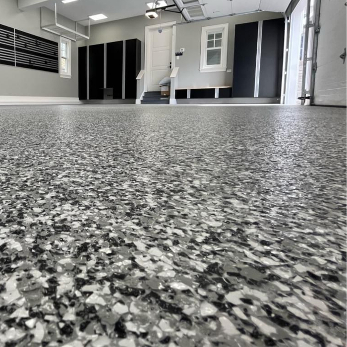 epoxy floor in a garage