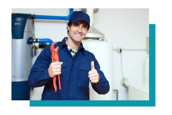 plumber giving a thumbs up