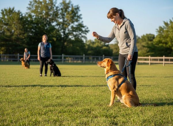 Dog Training Session in a Park