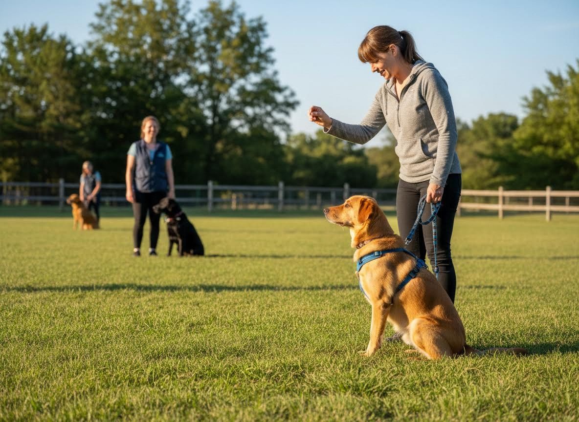 Dog Training Session in a Park