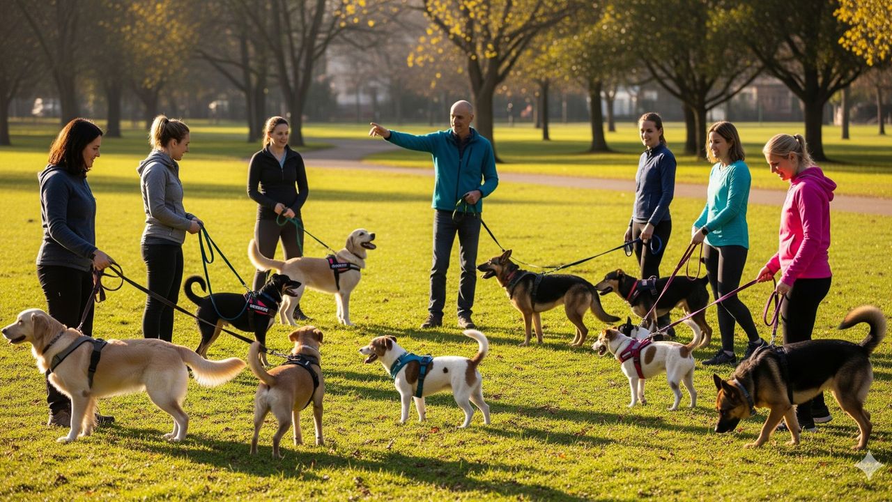 Leash Walking in Group Dog Training.jpg