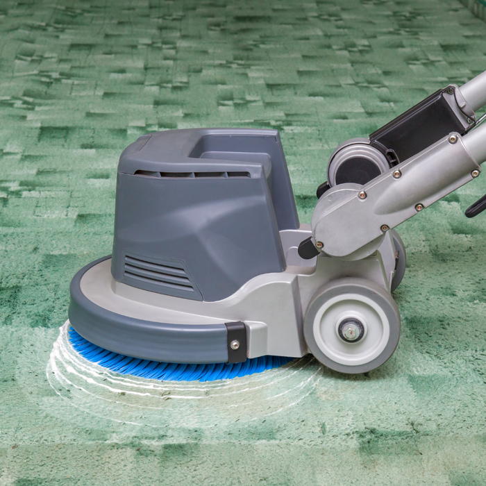 A carpet cleaning machine