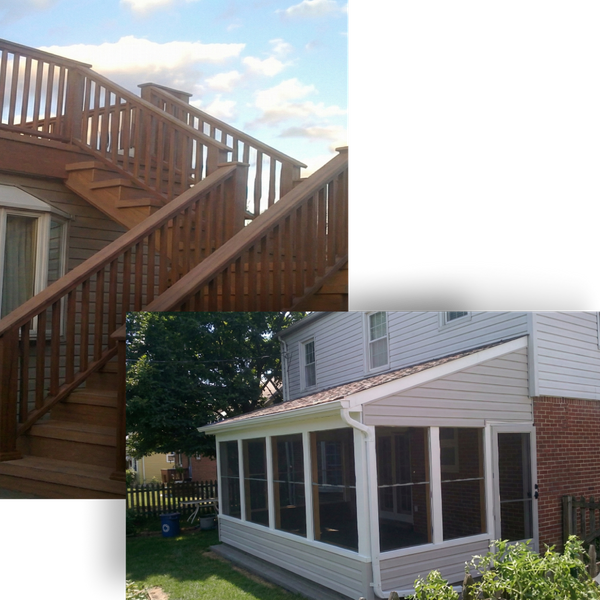 Remodeled patio and deck