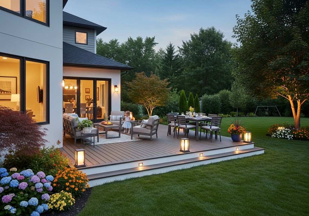 Outdoor Living Space at Twilight