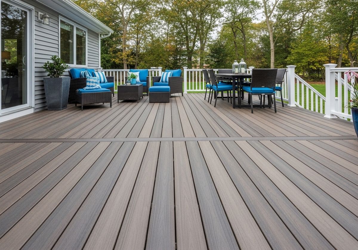 Spacious Deck with Outdoor Furniture