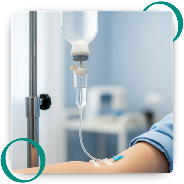 Hydration IV administered to a client