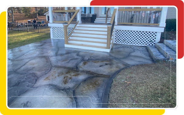 custom home walkway