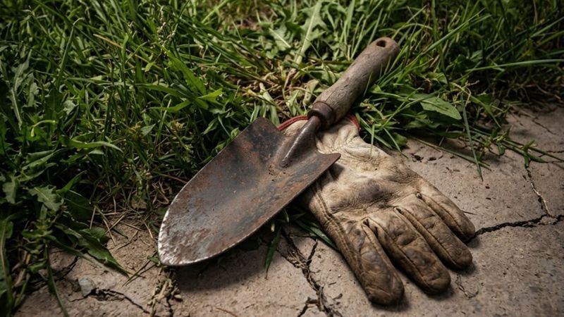garden gloves and shovel garden gloves and shovel