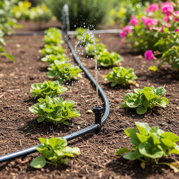 A drip irrigation system providing targeted water for smart weed control. Effective Strategies For Weed Control