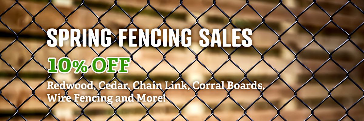 Spring Fencing Sales