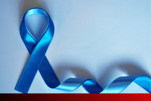 prostate cancer ribbon. 