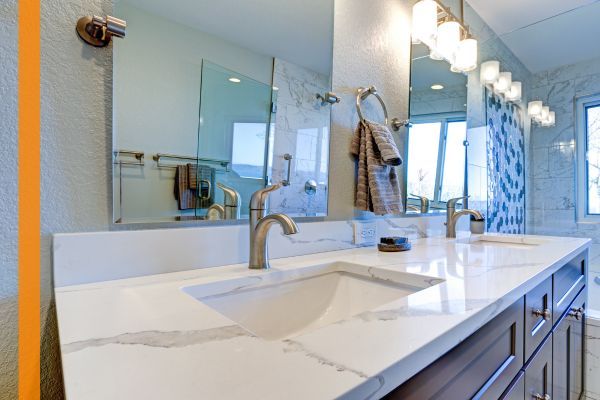 a renovated bathroom