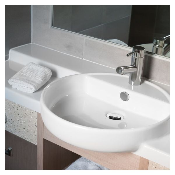 a modern sink vanity