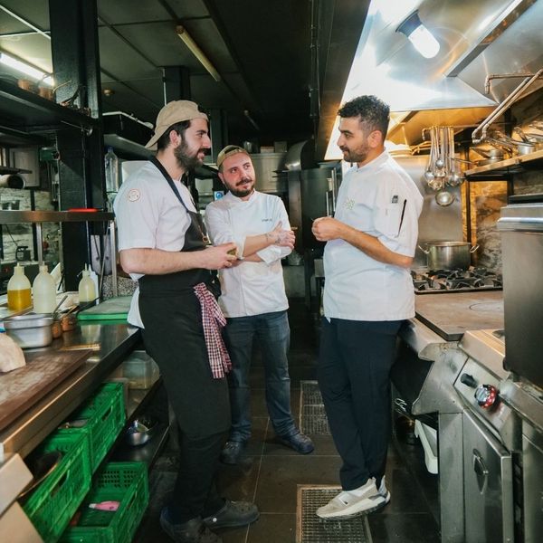 chefs in commercial kitchen