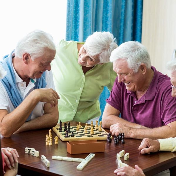 Image of seniors playing a game